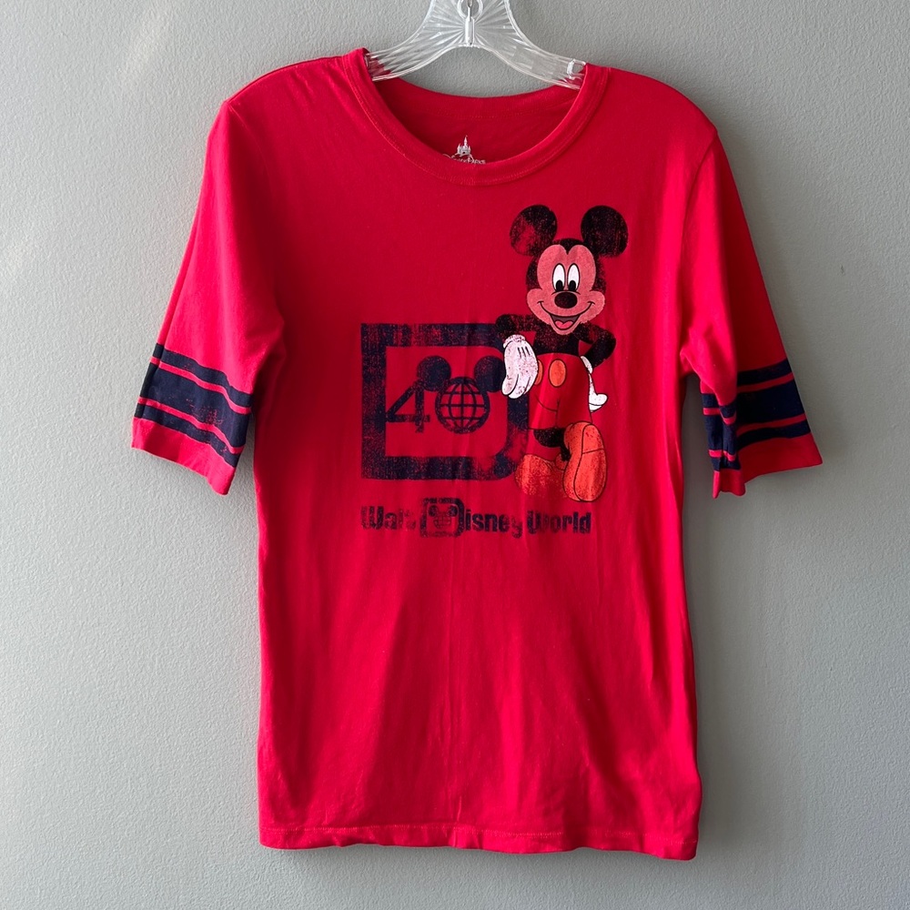 Disney Parks Authentic Mickey Mouse 40th Anniversary faded T-Shirt
